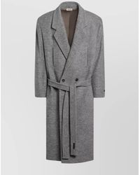 Fear Of God - Wool Coat Double Breasted Waist Belt - Lyst