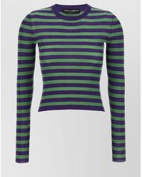Dolce & Gabbana - Dolce & Gabbana Striped Viscose Sweater - Lyst