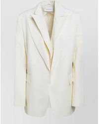 Sportmax - Tailored Jacket Buttoned Cuffs Flap Pockets - Lyst