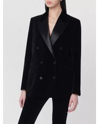 Golden Goose - Velvet Double-Breasted Blazer - Lyst