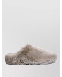 LA ROSE - Faux Fur Indoor Slippers Round Toe - Lyst