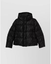 Fendi - Short Cotton Blend Down Jacket With Drawstring - Lyst