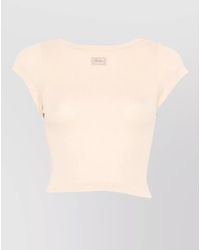Jean Paul Gaultier - Cotton Ribbed Slim-Fit Cropped Short-Sleeve T-Shirt - Lyst