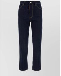 DSquared² - Stretch Denim Boston Jeans With Contrast Stitching - Lyst