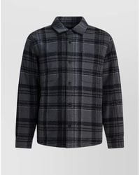 Vince - Checked Shirt Jacket - Lyst