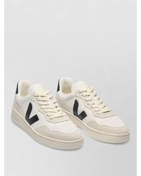 Veja - Leather Panelled Lace-Up Low-Top Sneakers - Lyst