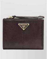 Prada - Leather Wallet And Cardholder Wrist Strap - Lyst
