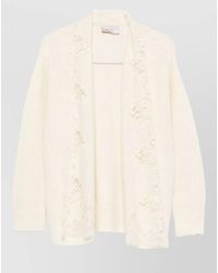 ERMANNO FIRENZE - Knit Jacket Long Sleeves Relaxed Fit - Lyst