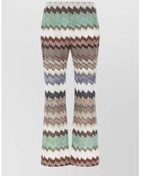 Missoni - Snake-Print Flared Trousers - Lyst