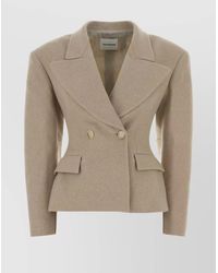 ANDAMANE - Tailored Wool Blazer Structured Shoulders - Lyst