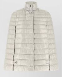 Herno - Down Quilted Cape Puffer Jacket - Lyst