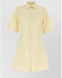 Ami Paris - Virgin Wool Shirt Dress - Lyst