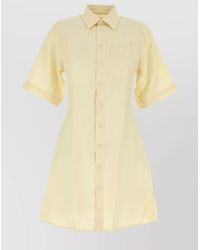 Ami Paris - Virgin Wool Shirt Dress - Lyst