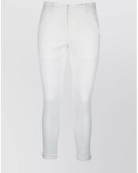 Dondup - Trousers With Back Pockets And Rolled Cuffs - Lyst