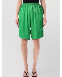 Frankie Shop - Nelis Silk Bermuda Shorts Relaxed Fit - Lyst