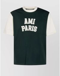 Ami Paris - Logo Crew Neck Short Sleeve Regular Fit - Lyst