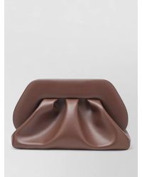THEMOIRÈ - Rectangular Clutch Bag Soft Texture Pleated - Lyst