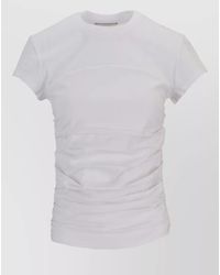Isabel Marant - Maelie Crew Neck Ruched Short Sleeve Top - Lyst