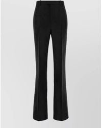 Gucci - Silk Tailored Pants Belt Loops Flared Leg - Lyst