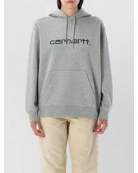 Carhartt - Hooded Cotton Blend Sweatshirt Long Sleeves - Lyst