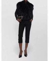 forte_forte - Feather-Effect Sleeveless Jacket - Lyst