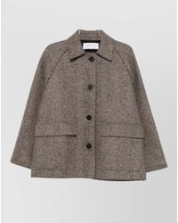 Harris Wharf London - Wool And Cashmere Cape - Lyst