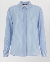 Max Mara - Mstflirt Striped Shirt Long Sleeves Buttons - Lyst