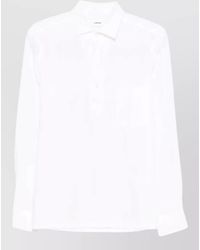 Lardini - Shirt Long Sleeves Chest Pocket - Lyst