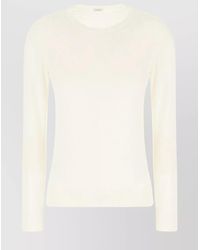 Malo - Knitwear With Long Sleeves And Round Neck - Lyst