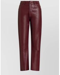 Alberta Ferretti - High Waist Slim Cropped Tailored Pants - Lyst