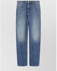 Sportmax - Denim Low-Rise Straight-Leg Jeans - Lyst