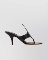 Ferragamo - Leather Thong Mules - Lyst