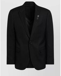 Lardini - Single Breasted Wool Blend Jacket - Lyst