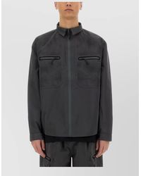 Alpha Industries - Camouflage Zip Jacket Long Sleeves Stand Collar - Lyst