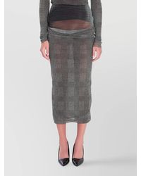Jean Paul Gaultier - Shadow Body And Prince Of Wales Skirt - Lyst