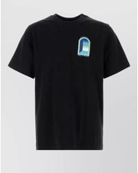 CASABLANCA - Cotton Crew Neck Graphic Print T Shirt - Lyst