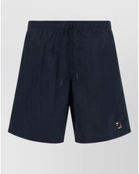 Fendi - Ff Stitching Nylon Swim Shorts Side Pockets - Lyst