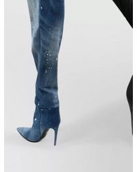 DSquared² - Denim High-Heel Boots - Lyst