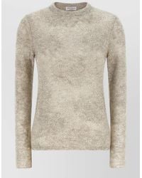 Brunello Cucinelli - Flower Lace Knit Sequin Crewneck Sweater - Lyst