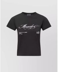 Moncler - Cotton Embroidered Logo Short-Sleeve T-Shirt - Lyst