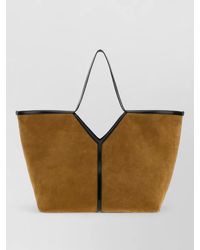 Saint Laurent - Suede Y Shopping Tote Bag - Lyst