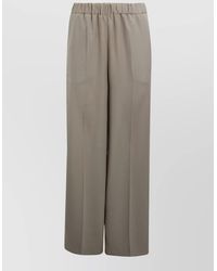 P.A.R.O.S.H. - High-Rise Wide-Leg Palazzo Trousers - Lyst