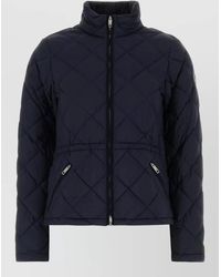 Burberry - Nylon Jacket High Collar Quilted Design - Lyst