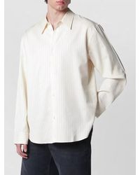Studio Nicholson - Long Sleeve Striped Shirt Straight Fit - Lyst