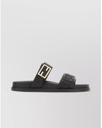 Fendi - Nappa Leather Sandals Flat Sole - Lyst