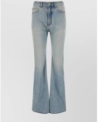 Balenciaga - High-Rise Flared Denim Jeans - Lyst