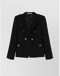 Tagliatore - Wool Double-Breasted Jacket Featuring Back Vent - Lyst