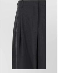Max Mara - Tailored Smmtaro Pants Belt Loops Pleats - Lyst