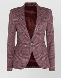 Tagliatore - Tailored Jacket With Flap Pockets And Vent - Lyst