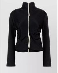 Nanushka - Satin Domini Blouse Silhouette Collar Sleeves - Lyst